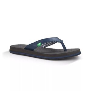 Sanuk Yoga Mat Women's Flip Flop Sandals Navy Size 11